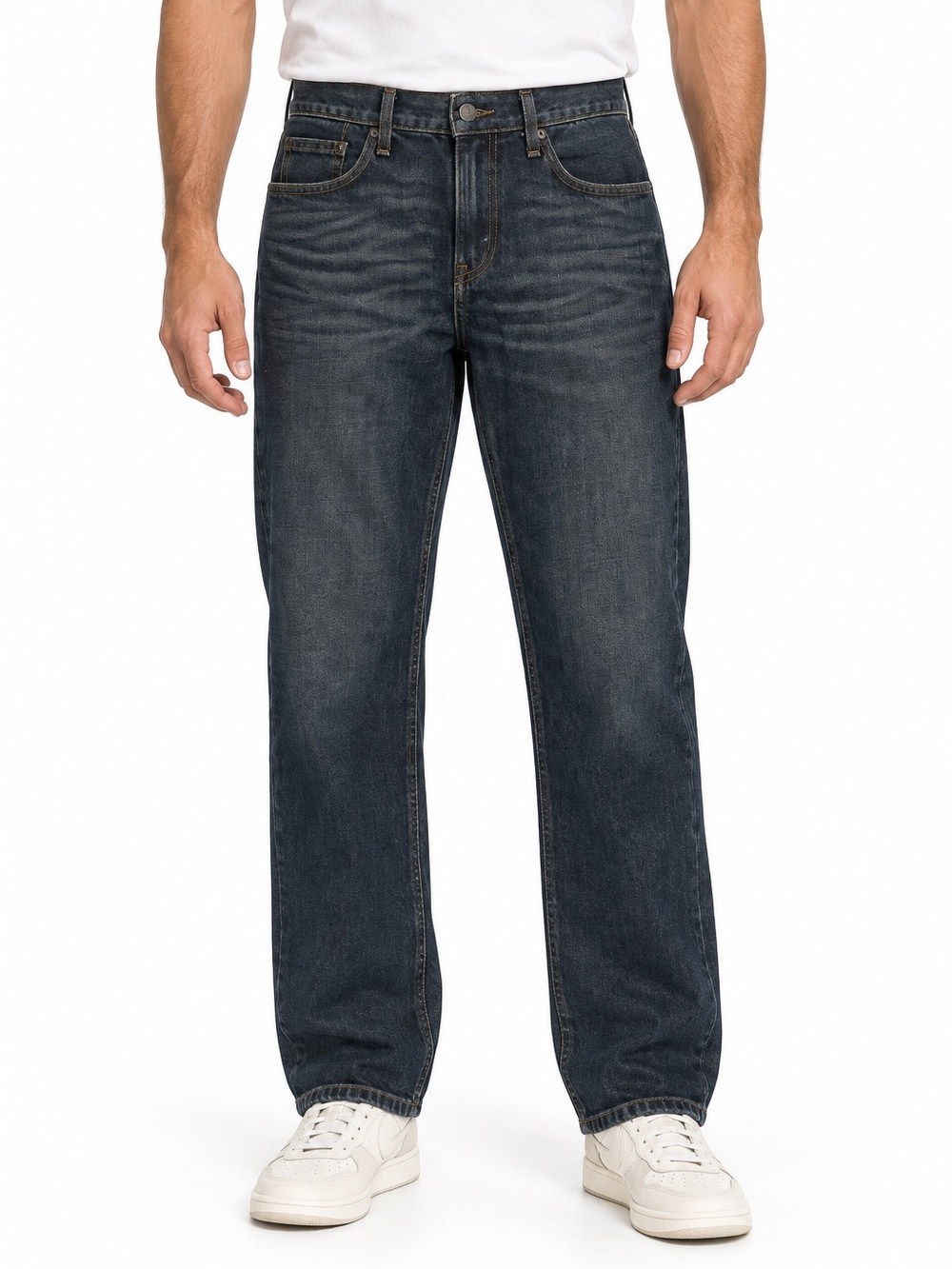 Signature Levi Strauss & Co. Relaxed Fit Jeans in Dark Wash | Size 29W x 32L